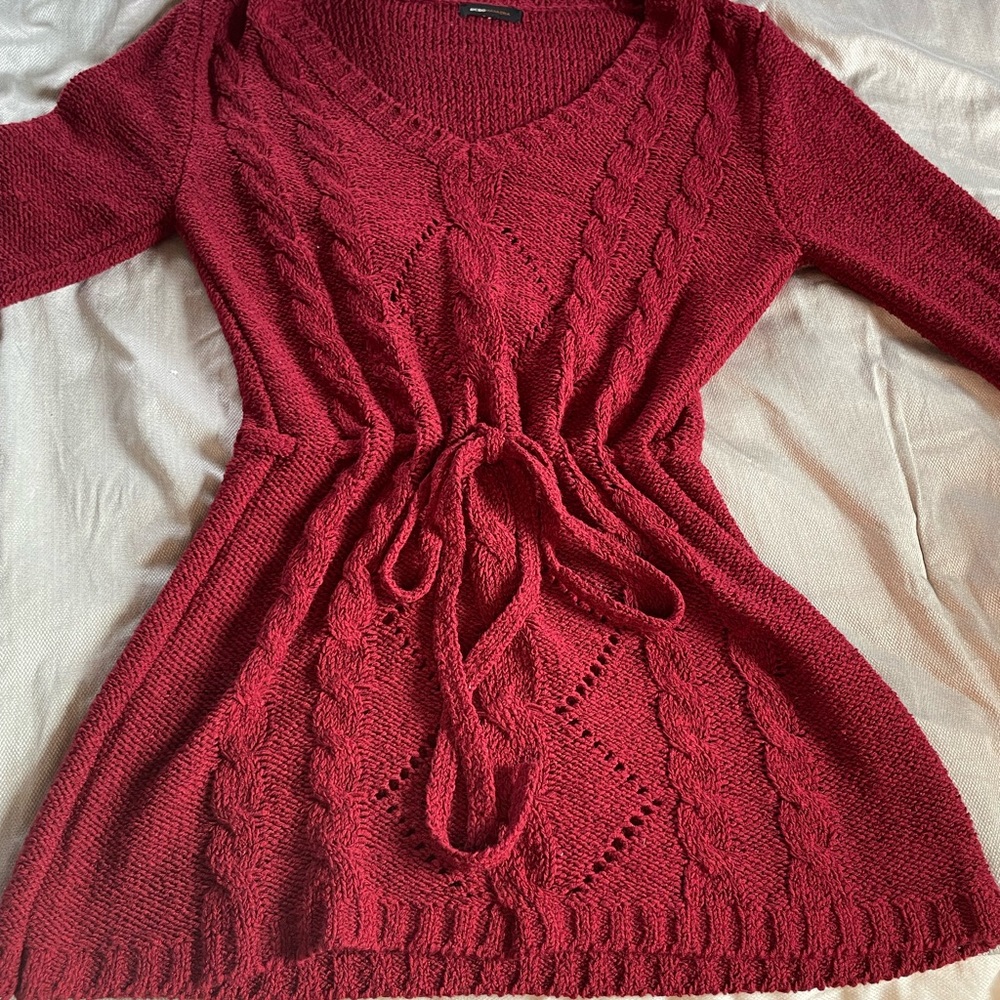 BCBGmaxazria red sweater tunic
